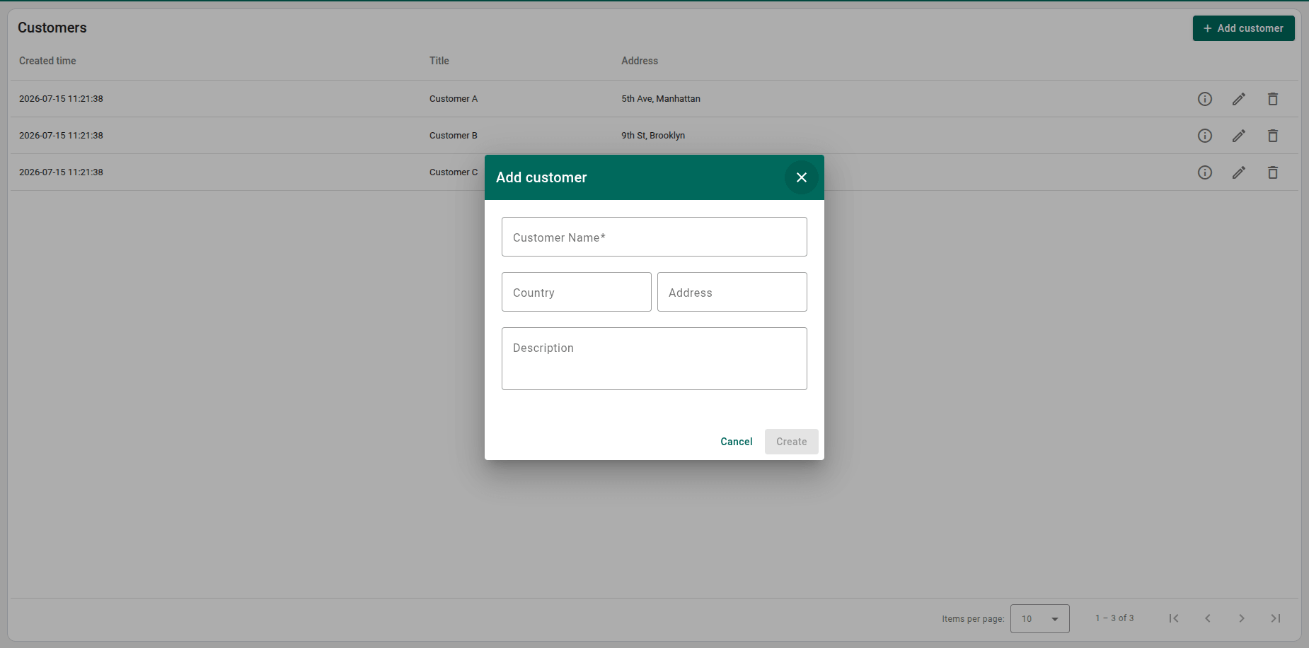 Entity Management screenshot 1