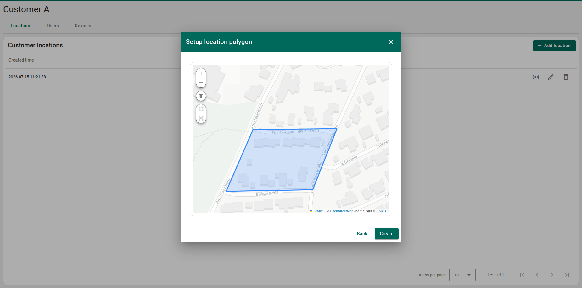Entity Management screenshot 2