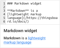Markdown/HTML Card