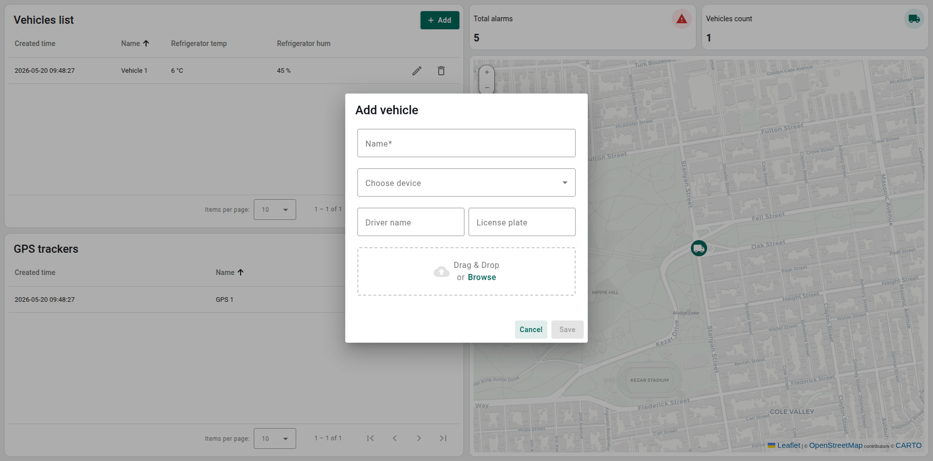 Cold chain solution screenshot 1