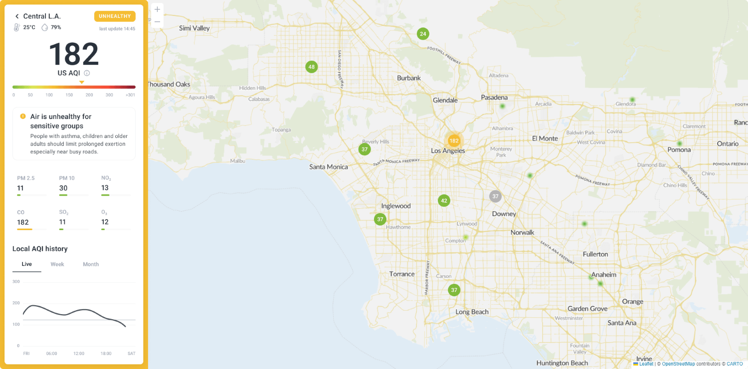 Air quality monitoring screenshot 3