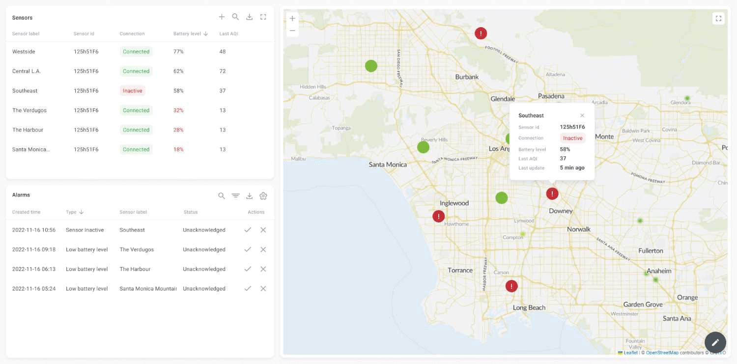 Air quality monitoring screenshot 4