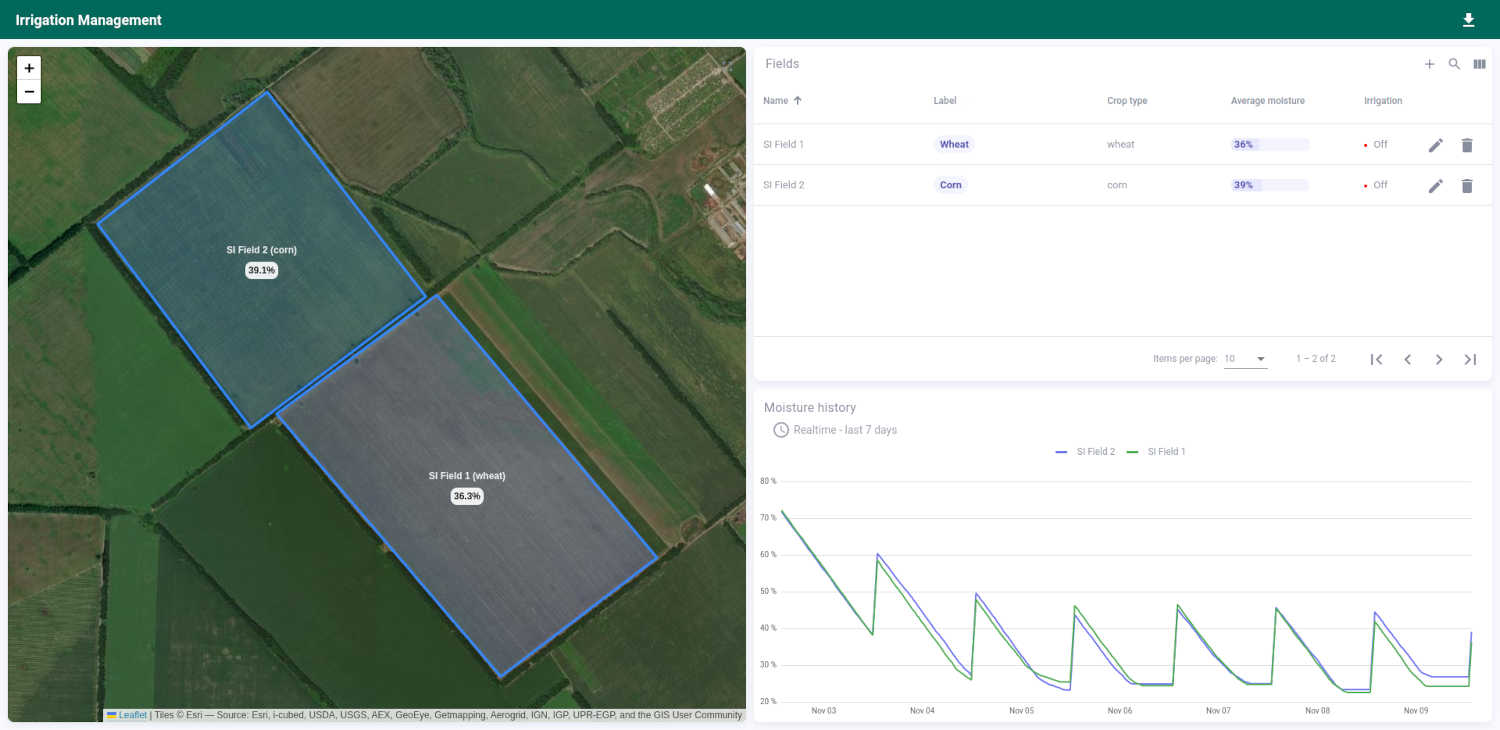Smart irrigation screenshot 1