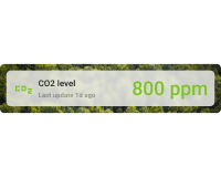 Horizontal CO2 card with background