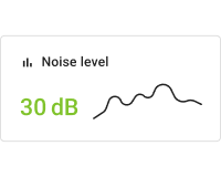 Simple noise level chart card